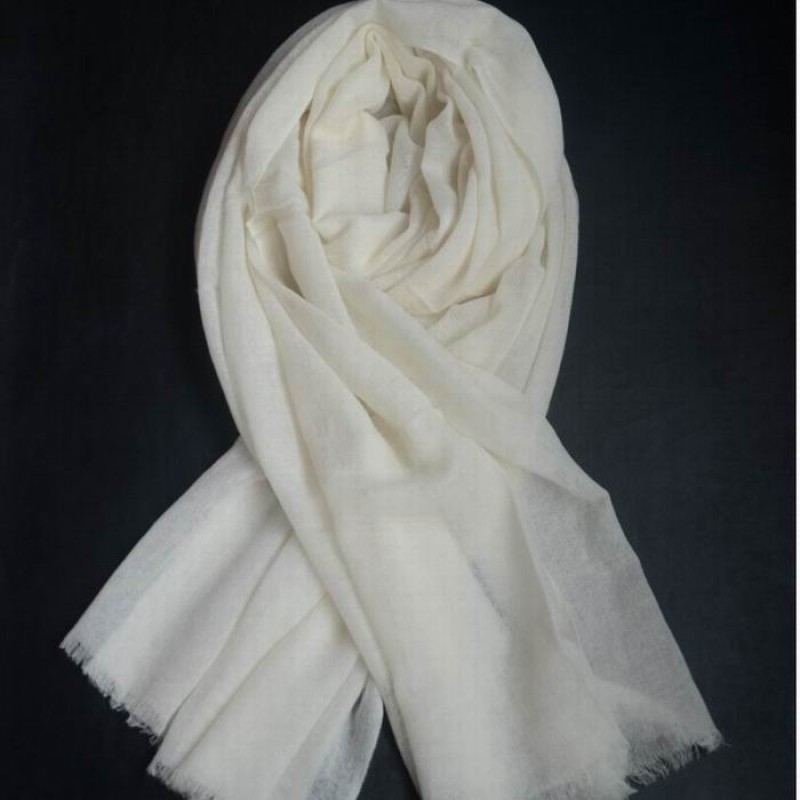 Pure Cashmere Scarves Gray Brown Women Winter Scarf